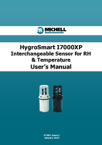 Thumbnail of document Manual - I7000-XP Interchangeable RH and Temperature Sensor